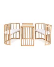 Waldin Baby Collection Bed Crib  7 in 1 Art.297431 Natural Multifunktsionaalne puidust 7-ühes transformeeriv võrevoodi