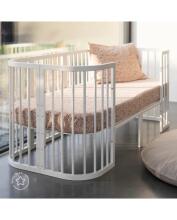 Waldin Baby Collection Bed Crib  7 in 1 Art.297432 White Multifunktsionaalne puidust 7-ühes transformeeriv võrevoodi
