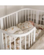 Waldin Baby Collection Bed Crib  7 in 1 Art.297432 White Multifunktsionaalne puidust 7-ühes transformeeriv võrevoodi