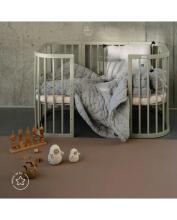 Waldin Baby Collection Bed Crib  7 in 1 Art.297434 Olive Multifunktsionaalne puidust 7-ühes transformeeriv võrevoodi