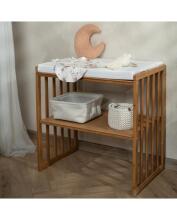 Waldin Oval Baby Collection Bed Crib  7 in 1 Art.297435 Vintage Multifunktsionaalne puidust 7-ühes transformeeriv võrevoodi