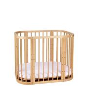 Waldin  Bed Crib  5 in 1 Art.297436 Natural Wood Multifunktsionaalne puidust 5-ühes transformeeriv võrevoodi