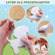 Loov villase õmblemise pehmete mänguasjade komplekt Muinasjuttude maa DIY 6 tk.