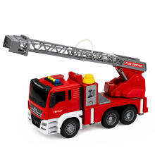 Fire Truck with Boom, Water Pouring Function, Lights and Sounds