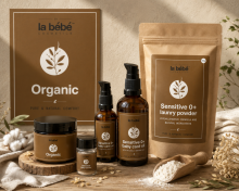 La Bebe™ Organics Sensitive 0+ Art.297534 Bērnu veļas mazgāšanas pulveris 400 g