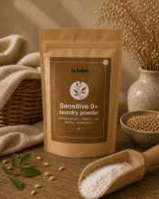 La Bebe™ Organics Sensitive 0+ Art.297534 Bērnu veļas mazgāšanas pulveris 400 g