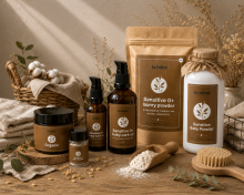 La Bebe™ Organics Sensitive 0+ Art.297563 Mini Gentle Baby Powder for Sensitive Skin 15 g