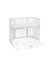 Waldin  Bed Crib  5 in 1 Art.297545 White Multifunktsionaalne puidust 5-ühes transformeeriv võrevoodi