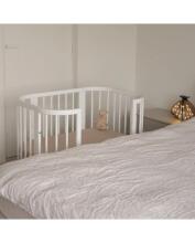 Waldin  Bed Crib  5 in 1 Art.297545 White Multifunktsionaalne puidust 5-ühes transformeeriv võrevoodi
