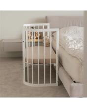 Waldin  Bed Crib  5 in 1 Art.297545 White Multifunktsionaalne puidust 5-ühes transformeeriv võrevoodi