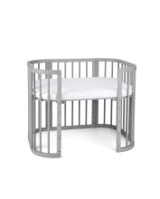 Waldin  Bed Crib  5 in 1 Art.297545 Grey Multifunktsionaalne puidust 5-ühes transformeeriv võrevoodi