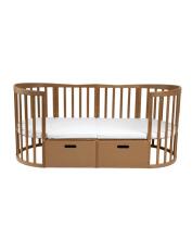 Waldin  Drawer 7 in 1 Collection Art.297553 Vintage The storage drawer is compatible with both the classic 7-in-1 crib and the oval 7-in-1 crib.