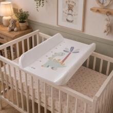 Rigid contoured changing mat topper 85x50 cm for crib and dresser dinosaurs ECOTOYS