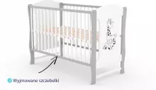 Elf Bed Zephyr Art.298040 White Puidust beebivoodi 120x60 cm