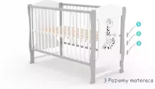 Elf Bed Zephyr Art.298040 White Puidust beebivoodi 120x60 cm