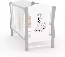 Elf Bed Zephyr Art.298055 White\Pine Puidust beebivoodi 120x60 cm