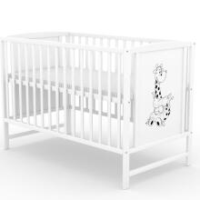 Elf Bed Bloom Drawer Art.298073 White/Grey Puidust beebivoodi hoiuruumiga (120x60 cm)