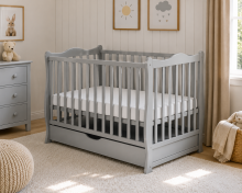 Elf Bed Juniper Art.298074 White Puidust beebivoodi 120x60 cm