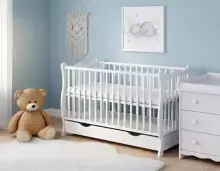 Elf Bed Juniper Art.298074 White Puidust beebivoodi 120x60 cm