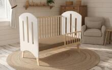 Elf Bed Leaf Art.298078 White Puidust beebivoodi 120x60 cm