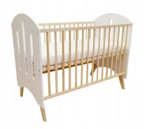 Elf Bed Leaf Art.298079 White Puidust beebivoodi 120x60 cm