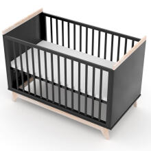 Elf Bed Vigo Art.298087 Black Puidust beebivoodi 120x60 cm