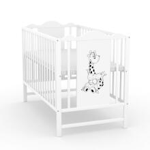Elf Bed Petal II Art.298141 White  Puidust beebivoodi 120x60 cm