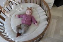 Elf Bed Crib Roundy  Art.298157 White Stiilne ümmargune puidust võrevoodi