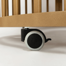 Elf Bed Crib Roundy  Art.298159 Nut Stiilne ümmargune puidust võrevoodi