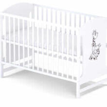 Elf Bed Meadow Drawer Art.298164 White/Natural  Puidust beebivoodi hoiuruumiga (120x60 cm)