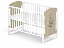 Elf Bed Meadow Art.298166 White/Pine Puidust beebivoodi  (120x60 cm)
