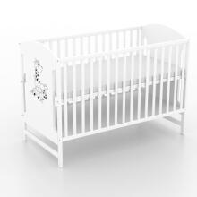 Elf Bed Meadow Art.298168 White/Grey  Puidust beebivoodi  (120x60 cm)
