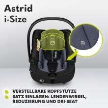 Lionelo Astrid I-Size Art.298201 Black Grey  Infant car seat (0–13 kg)