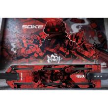 Trikkide gripiteip Soke Griptape 52x13cm Punane Cyber