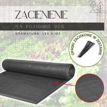 Light Anthracite Shade Net 185 GSM 1.5 x 25 m, 100 Cable Ties SN0063