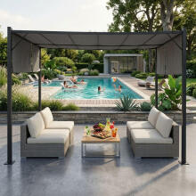 Aed pergola terrass 3x4 m terasest varikatus hall MultiGarden