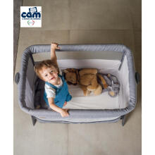 Cam Sempreconte Art.920-T167 Beige Crib for a comfortable co-sleeping 2-in-1