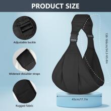 Aoowu Baby Carrier Art.299211 Black Ergonoomiline beebikandekott (4–20 kg)