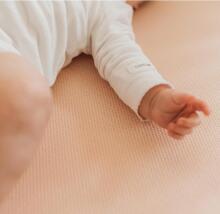 Aerosleep Fitted Sheet Art.299216 Peach Kummiga voodilina 70x140 cm