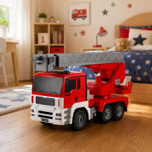 Fire Truck with 660° Rotating Boom, Remote Controlled RC 1:20