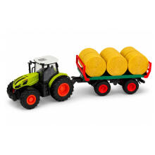 Kaugjuhtimisega RC Farm Traktor Heina Veoautoga ja Tuled 1:24