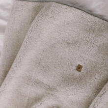 Blanket - ZAFFIRO - WOOL- NEVADA / BARANEK - BEIGIE  - size 75x100 cm