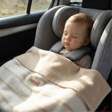 Tekik - ALBA - PUUVILL - RIBAD - suurus 75x100 - ECRU / BEIGE