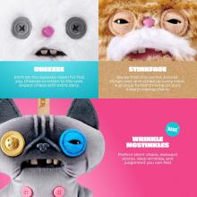 Fuggler Alley Cat Keyring Art.299879: naljakas kole koletis plush-kogumismänguasi RANDOM