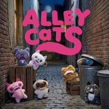 Fuggler Alley Cat Keyring Art.299879: naljakas kole koletis plush-kogumismänguasi RANDOM