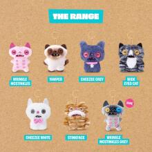 Fuggler Alley Cat Keyring Art.299879: naljakas kole koletis plush-kogumismänguasi RANDOM
