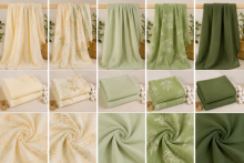 Yukkidds Muslin Cloths Art.299918 Green Leaf  Высококачественная муслиновая пелёнка из бамбука, 1 шт. (60x60см)
