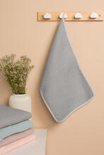 HAND TOWEL WAFFLE GREY 30X50