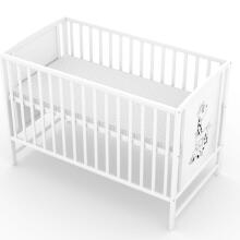 Elf Bed Bloom Art.300021 Bear White Wooden baby crib 120x60 cm