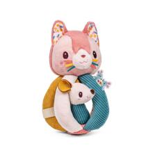 Rattle with handles - Jeanne the cat